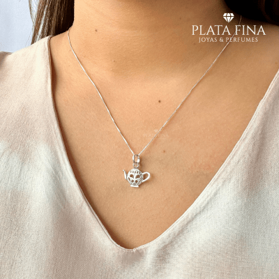 Conjunto Plata Tetera de la Suerte1