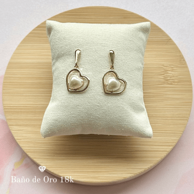 Aros Baño Perlas con Corazón1