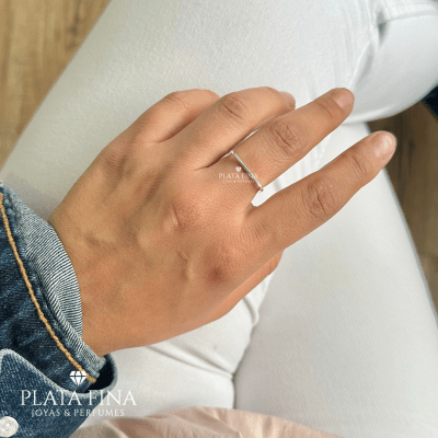 Anillo Plata Diseño Cuadrado1