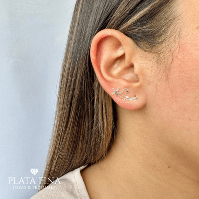 Aros Plata Trepadores Flores1