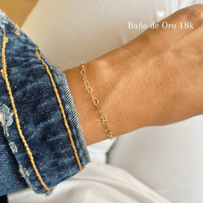 Pulsera Baño Mini Corazones1