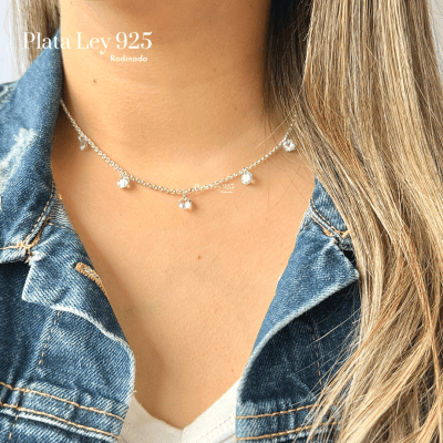Collar Plata Rodinada Dije Circones1