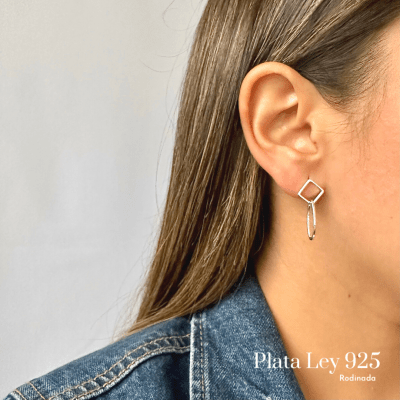 Aros Plata Rodinada Largos Ovalados1