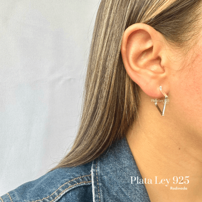 Argollas Plata Rodinada Geométricas1