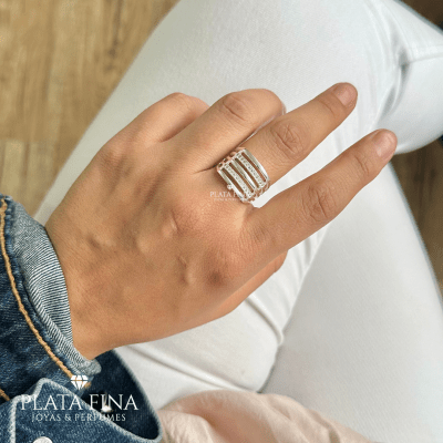 Anillo Plata Cintillo con Circonitas1