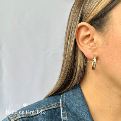 Argollas Baño Entorchadas Mediana1