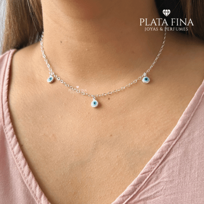 Collar Plata Ojo Turco1