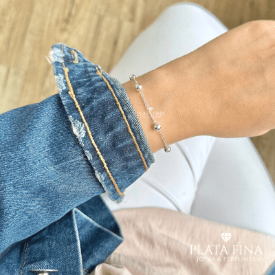 Pulsera Plata Maxi Bolitas1