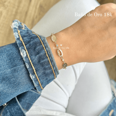 Pulsera Baño Ovalada y Circonitas1