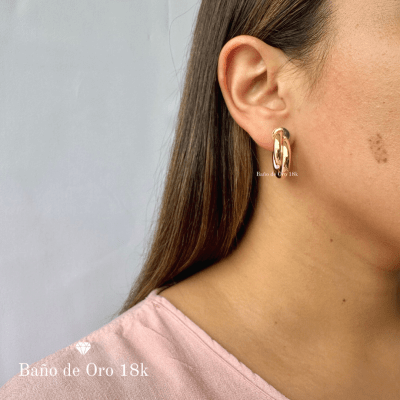 Argollas Baño Mini Entrelazadas1