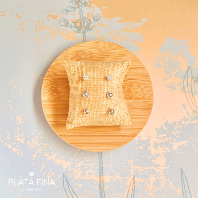 Set Plata Trio de Bolitas1