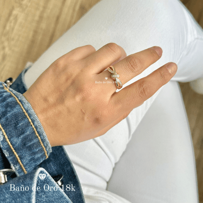 Anillo Baño Lazo y Circonitas1