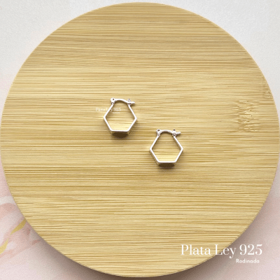 Argollas Plata Rodinada Mini Geométricas1