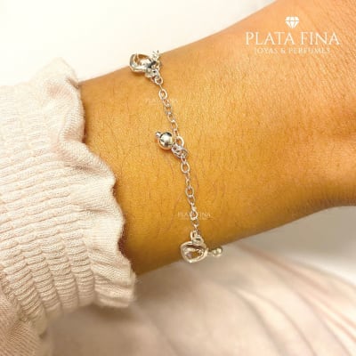 Pulsera Plata Amor Circón1