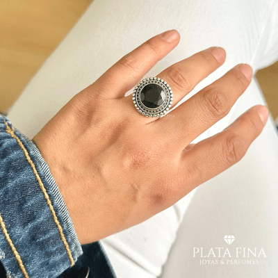 Anillo Plata Piedra Ónix1