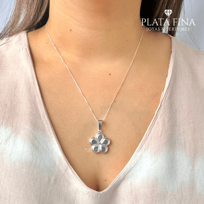 Conjunto Plata Maxi Flor1