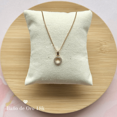 Collar Baño Esfera de Circonitas1