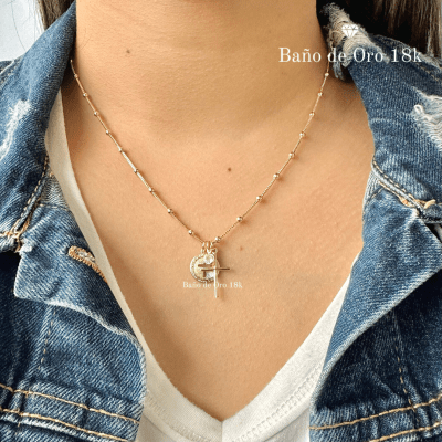 Collar Baño Religioso con Circonita1