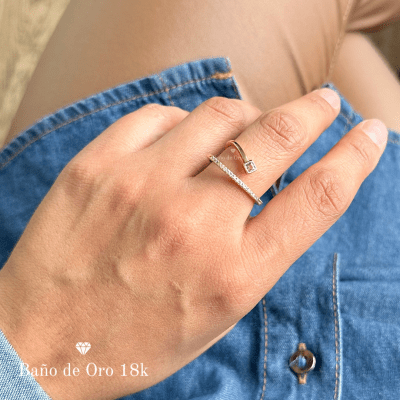 Anillo Baño Cintillo con Punto Circonita1