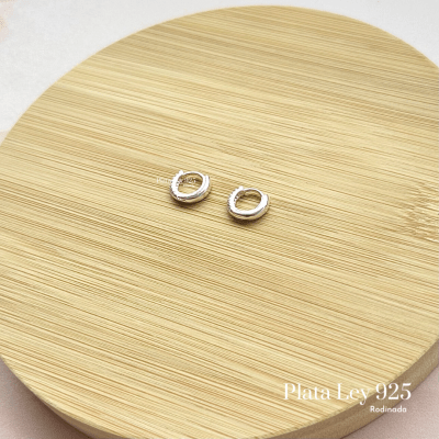 Argollas Plata Rodinada Mini Circonitas1