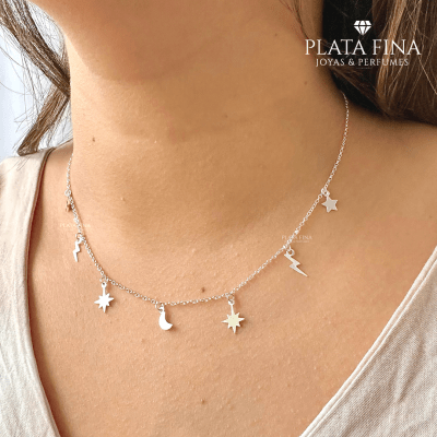 Collar Plata Mini Universo1