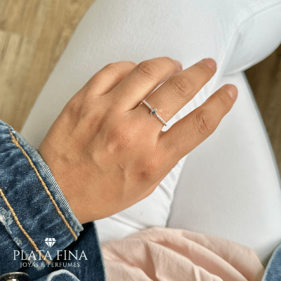 Anillo Plata Mini Cruz1