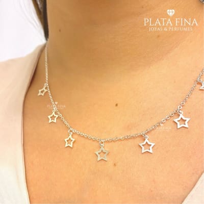 Collar Estrellas Caladas1