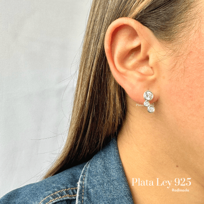 Aros Plata Rodinada Trío Circonitas1