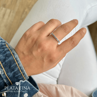 Anillo Plata Cintillo Negro1