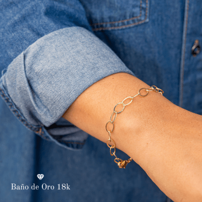 Pulsera Baño Argollas Ovaladas1