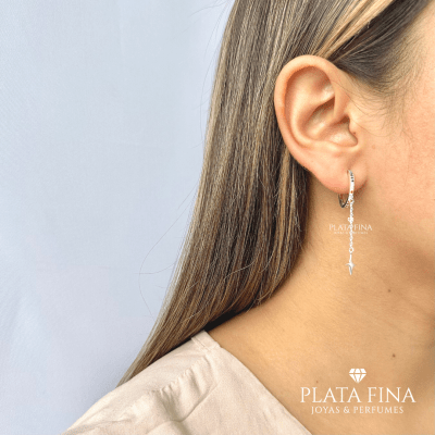 Argollas Plata Circonitas de Colores1