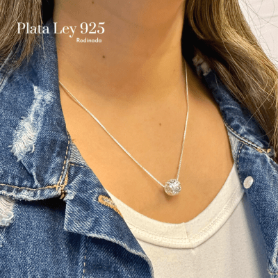 Collar Plata Rodinada Charms de Amor1