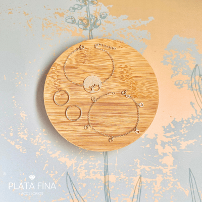 Set Plata Pulseras y Aros1