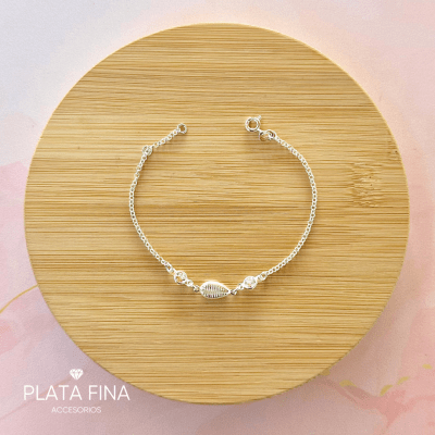 Pulsera Plata Conchita con Circonitas1