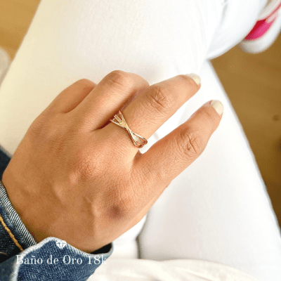 Anillo Baño Infinito con Circón1