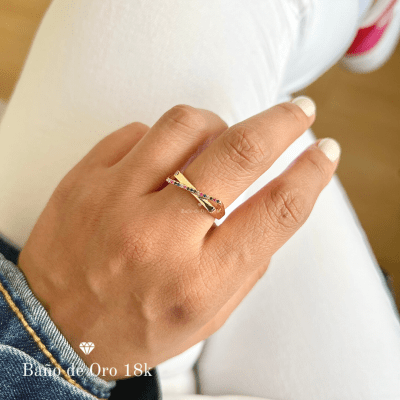 Anillo Baño con Multicolores
