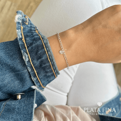 Pulsera Plata Mariposas y Nubes1