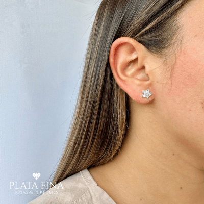 Aros Plata Estrellas Circonitas1