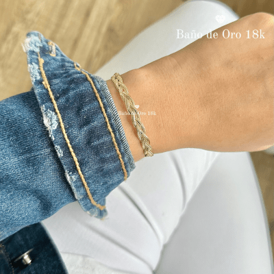 Pulsera Baño Maxi Trenzada1