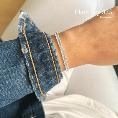 Pulsera Plata Rodinada Maxi Circones1