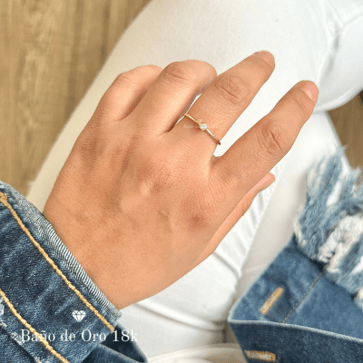 Anillo Baño Mini Solitario1