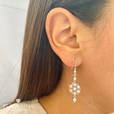 Aros Plata Estilo Mándala1