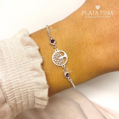 Pulsera Plata Vida1