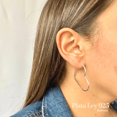 Argollas Plata Rodinada Corazón1