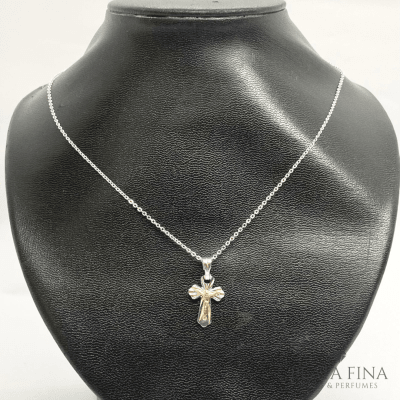 Conjunto Cruz Plata Oro1