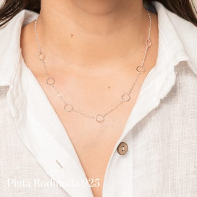 Collar Rodinado Mini Geométrica