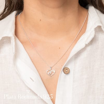 Collar Rodinado Manitos por Siempre