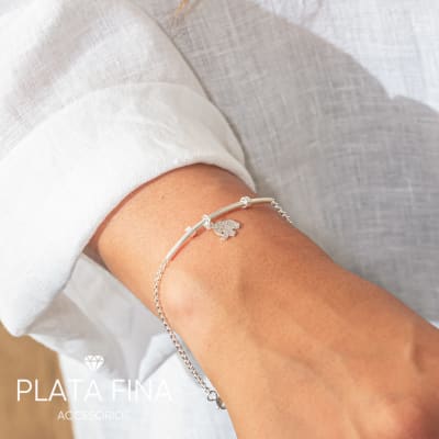 Pulsera Plata Elefante de la Protección1