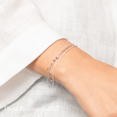 Pulsera Rodinada Doble Satinada1