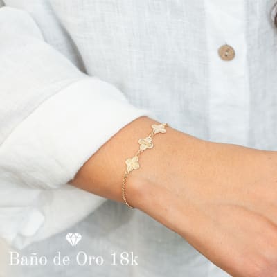 Pulsera Baño Diseño Cleef Satinado1